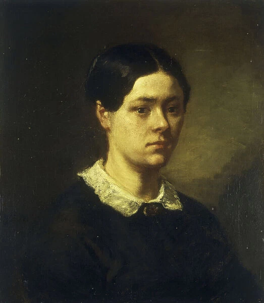 Portrait of Madame J. F. Millet, c. 1844 (oil on canvas)