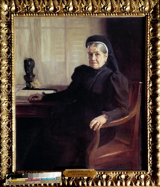Portrait of Madame Pasteur (1854-1905), widow of French physician Louis Pasteur