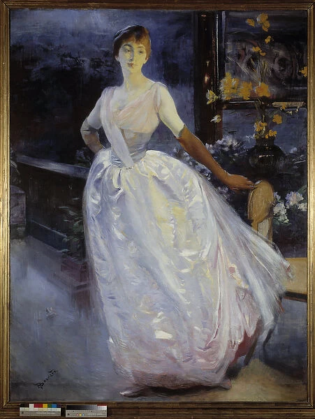 Portrait of Madame Roger Jourdain, wife of the painter. Painting by Paul Albert Besnard