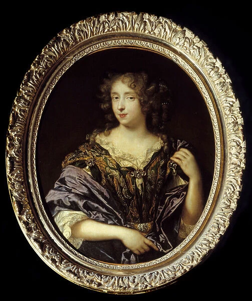 Portrait of Madame de Saint Germain. Helene Ferrand, daughter of a councillor in