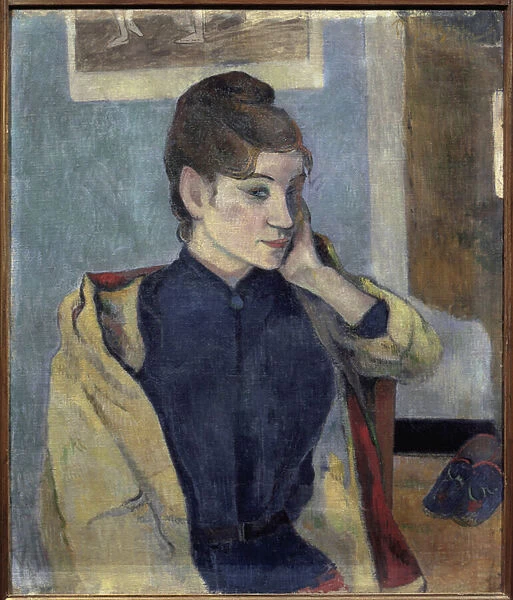 Portrait of Madeleine Bernard (1871-1895) - Painting by Paul Gauguin (1848-1903)
