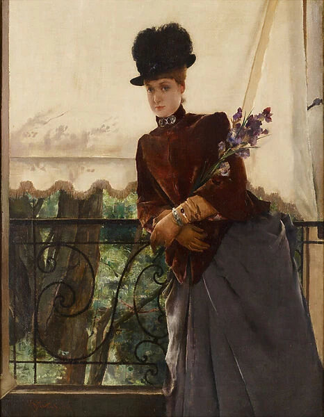 Portrait of Mademoiselle Dubois, 1884 (oil on canvas)