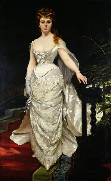Portrait of Mademoiselle X, 1873 (oil on canvas)