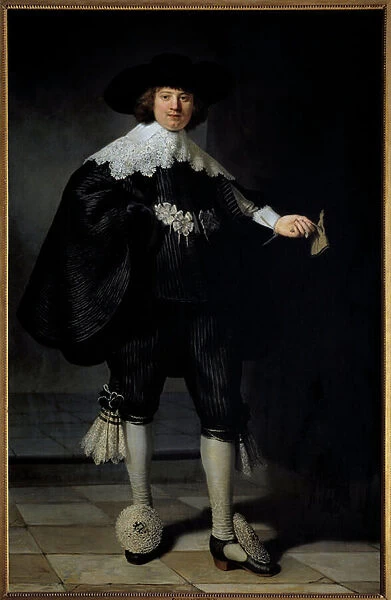 Portrait of Maertens Soolmans Painting by Harmensz Van Rijn Rembrandt (1606-1669