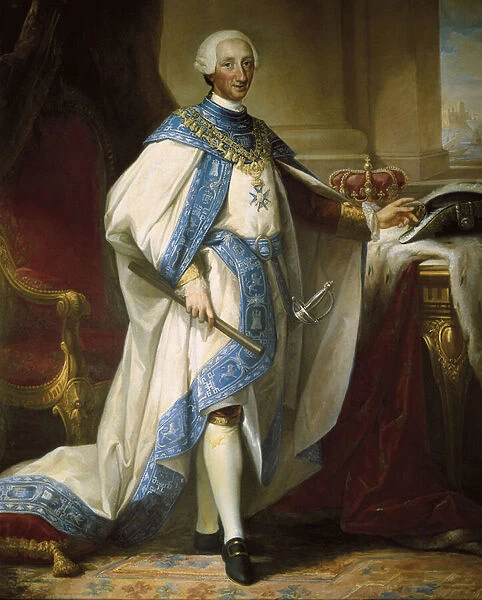 Portrait of His Majesty King Charles III (1716-1788), 18th century (oil on canvas)
