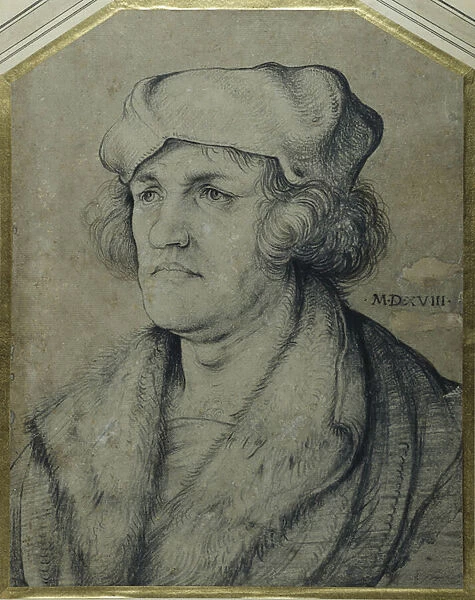Portrait of a Man, 1518 (charcoal on paper)