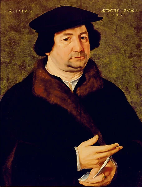 Portrait of a Man Aged 49, 1542 (oil on panel)