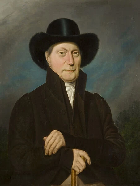 Portrait of a Man in a Beaver Hat, 1835 (oil on canvas)