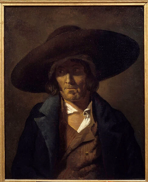 Portrait of Man called the Vendeen Painting by Theodore Gericault (1791-1824