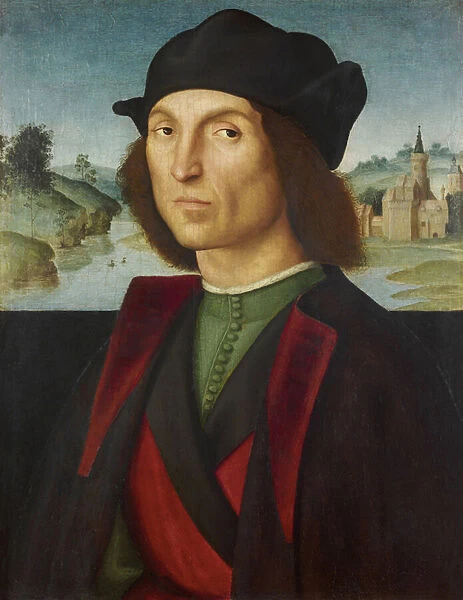 Portrait of a man par Raphael (1483-1520), ca 1502-1504 - Oil on wood, 47, 5x37, 2 - Liechtenstein Museum