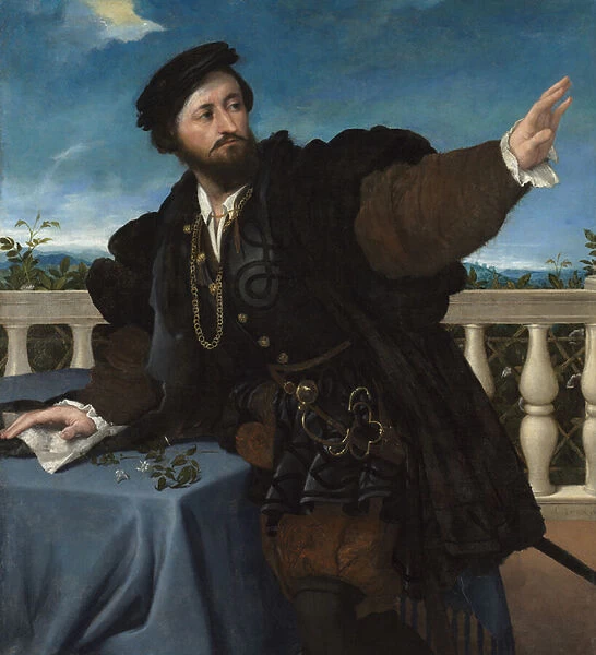 Portrait of a Man, possibly Girolamo Rosati, 1533-34 (oil on canvas)