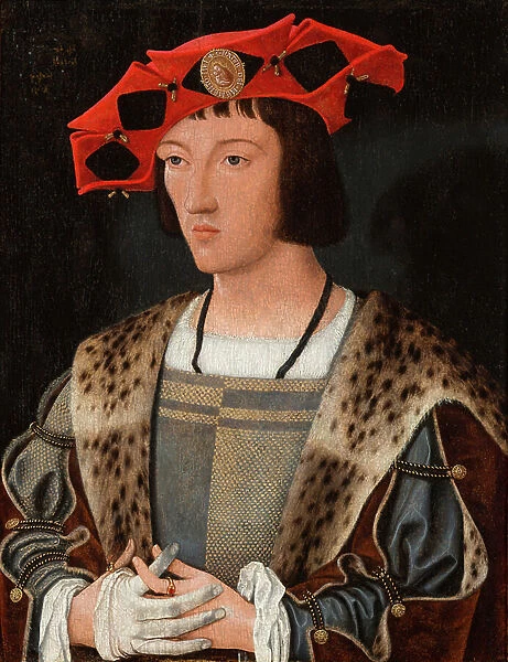 Portrait of a Man Putting On a Glove, c. 1520 (oil on panel)