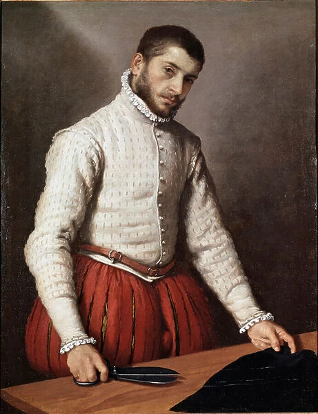 Portrait of Man or 'The Tailor'Painting by Giovan Battista Moroni