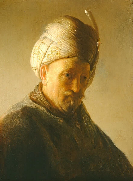 Portrait of a man in a turban, c. 1630 (panel)