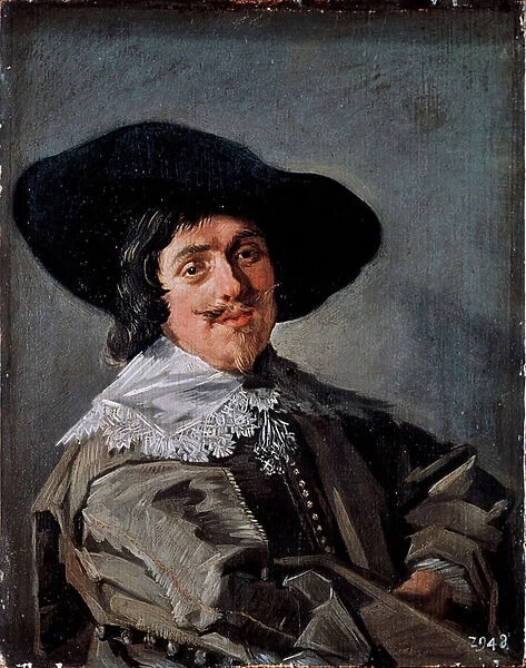 Portrait of a Man in a Yellow-Gray Fock Painting by Frans Hals (1581  /  85-1666