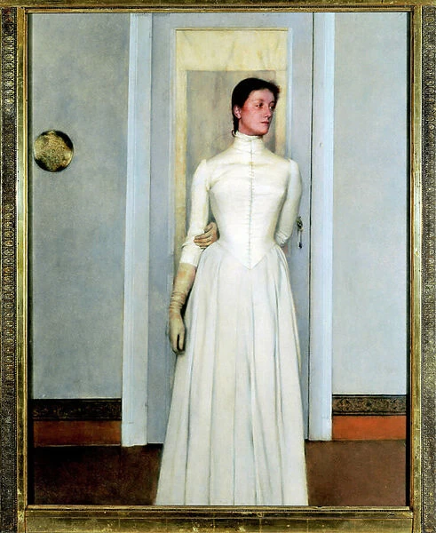 'Portrait of Marguerite Khnopff'soeur de l