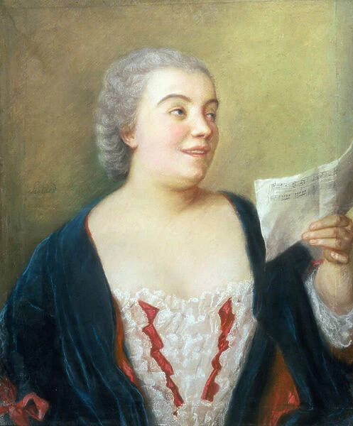 Portrait of Maria Gunning (gouache) 1749