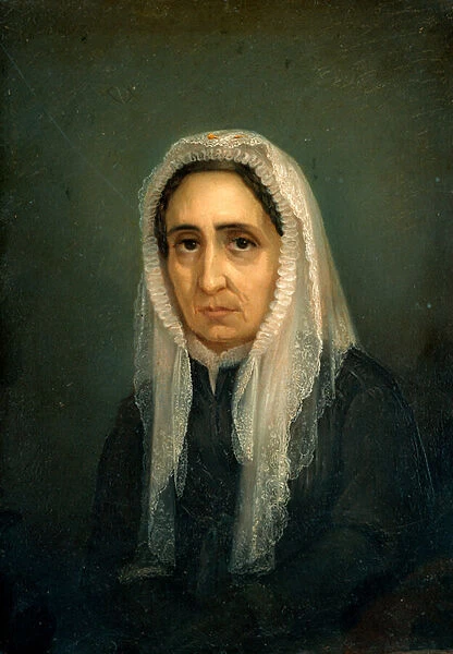 Portrait of Maria Mazzini Painting by Giacomo Ulisse Borzino (19th century) Genes, Museo del Risorgimento
