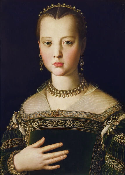 Portrait of Maria de Medici, 1551 (tempera on panel)