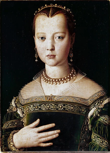 Portrait of Maria de Medici (oil on canvas, 1551)