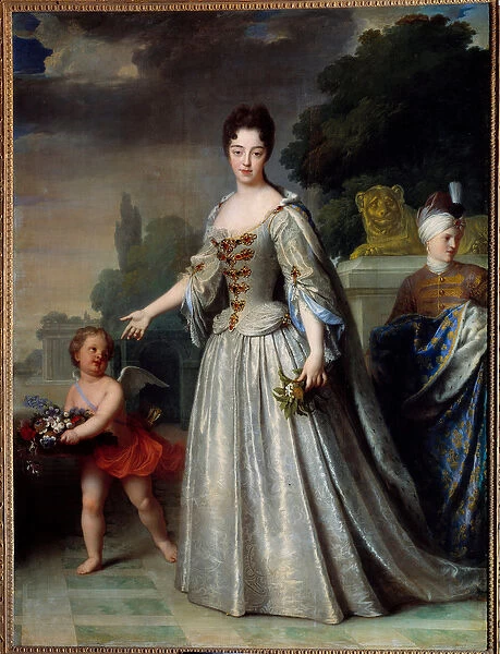 Portrait of Marie Adelaide of Savoie, Duchess of Burgundy dolphine of France (1685-1712)