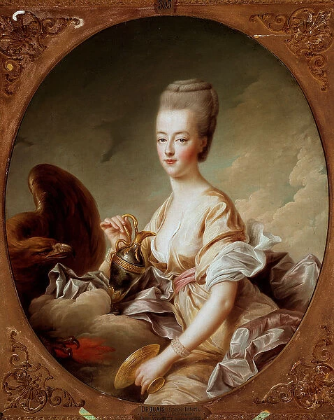 Portrait of Marie Antoinette (1755-1793), Dauphine, en Hebe Painting by Francois Hubert
