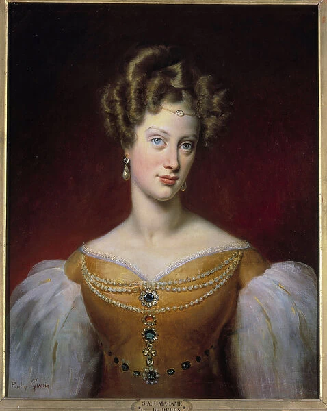 Portrait of Marie Caroline, Princess of Bourbon - Sicily and Duchess of Berry (1798-1870