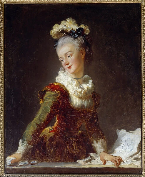 Portrait of Marie Madeleine Guimard (1743-1816) first dancer at the Opera Painting by