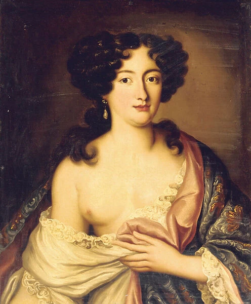 Portrait of Marie Mancini (oil on canvas)