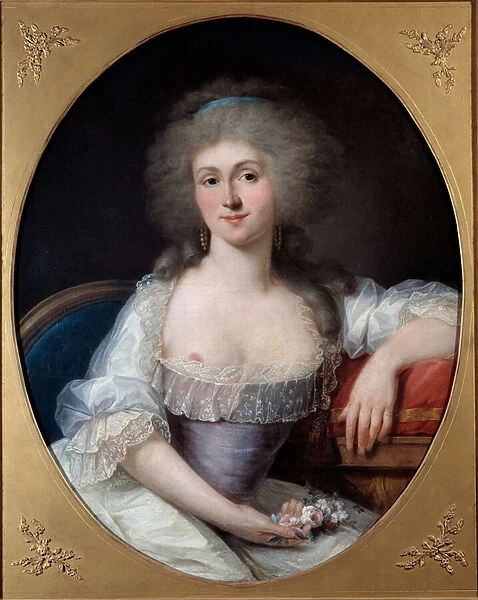 Portrait of Marie Therese Louise de Savoie Carignan, Princess de Lamballe (1749-1792