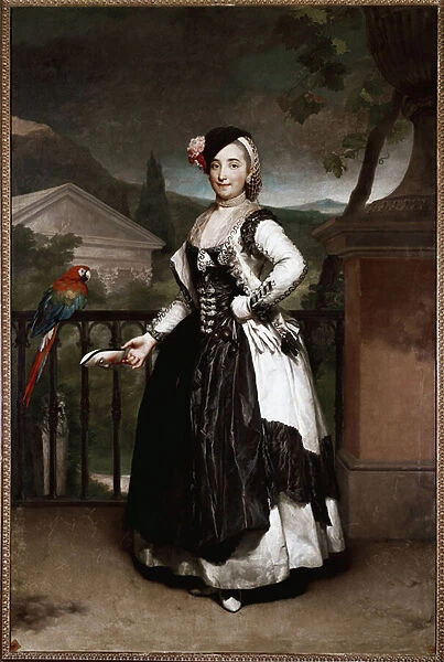 Portrait of the Marquise de Llano, Isabel Parreno, in costume from the Mancha region for