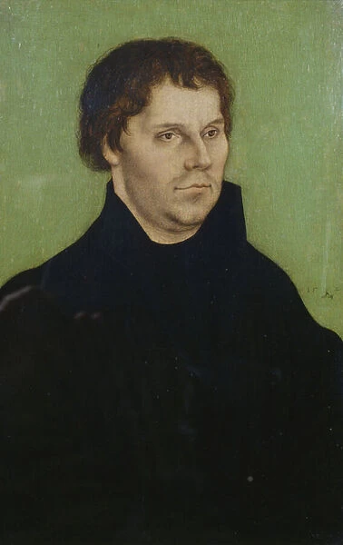 Portrait of Martin Luther, 1525 (oil on panel)