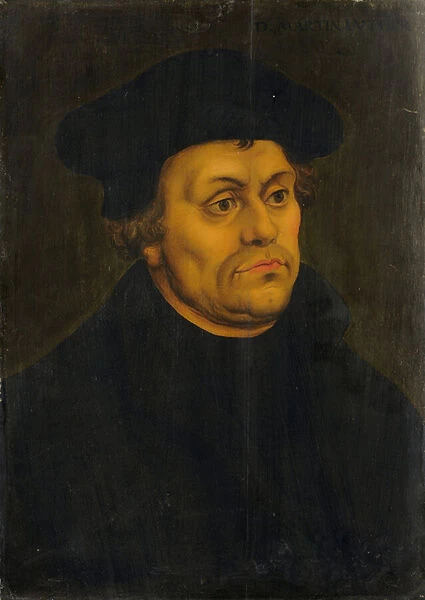 Portrait of Martin Luther (oil on wood)