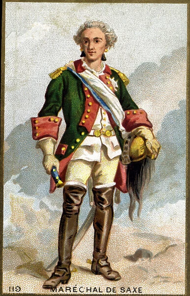 Portrait of Maurice, Count of Saxony known as the Marshal of Saxony (1696 - 1750)