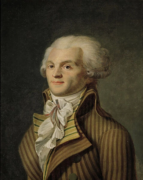 Portrait of Maximilien de Robespierre (1758-94) (oil on canvas)