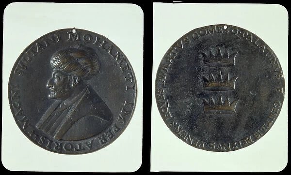 Portrait medal, obverse depicting Sultan Mehmed II (1432-81