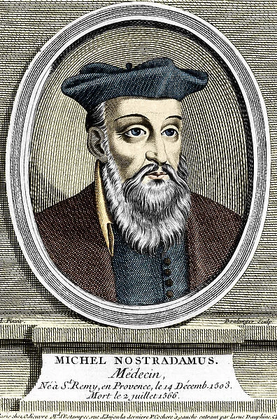 Portrait of Michel Nostradamus, doctor and astrologer, did not have Saint Remy de