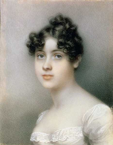 Portrait Miniature of Girl in a White Dress, c. 1815 (w  /  c on ivory)