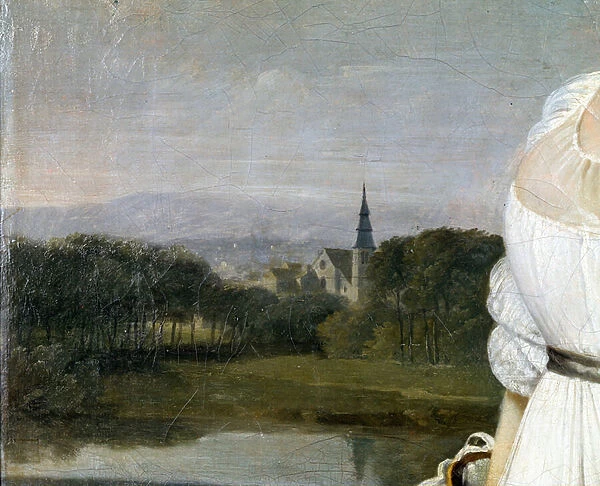 Portrait of Miss Caroline Riviere, 1805 (detail) (oil on canvas)