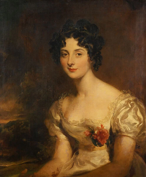 Portrait of Miss Emily Maxwell (oil on canvas)