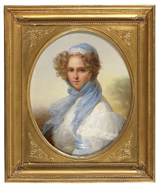 Portrait of Miss Kinsoen (oil on canvas)