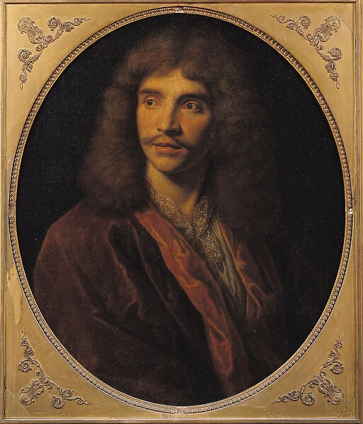 Portrait of Moliere (1622-73) (oil on canvas)