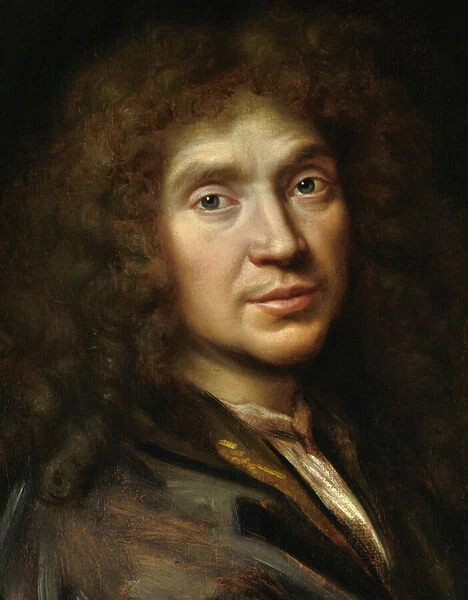 Detail of 'Portrait of Moliere'(1622-1673