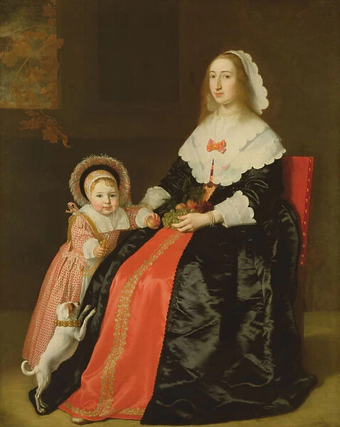 Portrait of a Mother and Child, 1644 (oil on canvas)