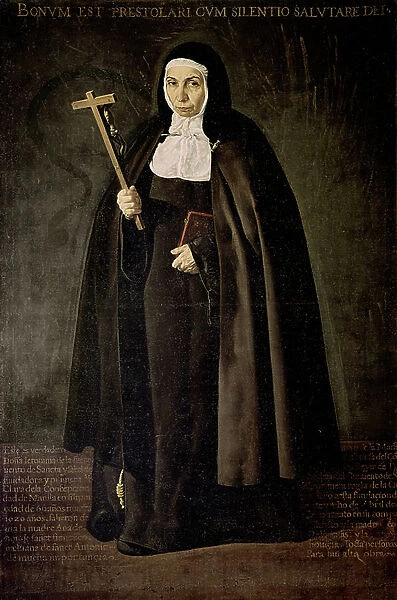 Portrait of Mother Jeronima de la Fuente, 1620 (oil on canvas)