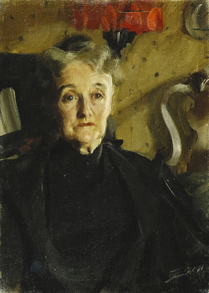 Portrait of Mrs Hallowell, (oil on canvas)