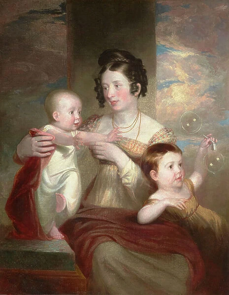Portrait of Mrs. Morse and Two Children 1824 (Oil on canvas)