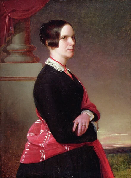 Portrait of Mrs. Sandys, the artists mother, later 1840s (oil on panel)
