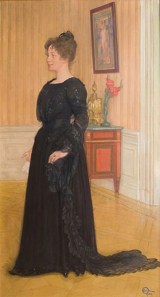 Portrait of Mrs. Signe Thiel, 1900 (oil on canvas)