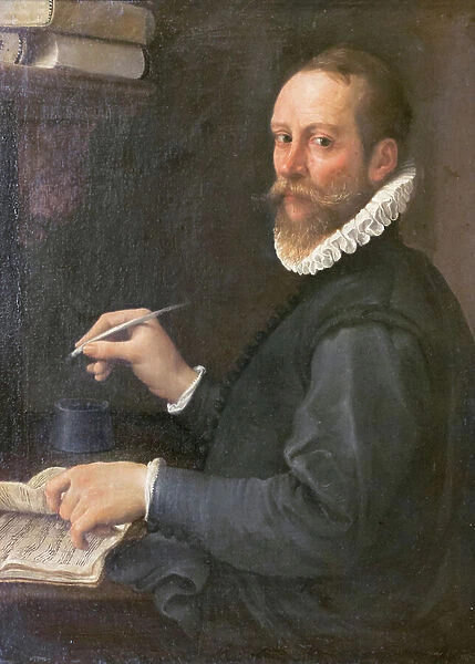 Portrait of a musician, 1587 circa, Annibale Carracci (oil on canvas)